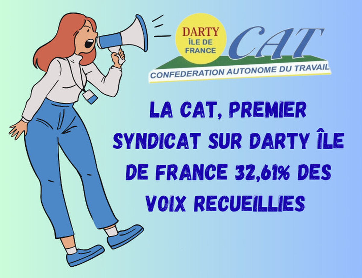 cat premier syndicat chez Darty île de France 