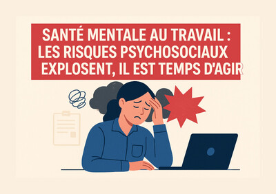 Santé mentale au travail : les risques psychosociaux explosent, il est temps d’agir