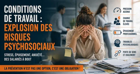 Conditions de travail : explosion des risques psychosociaux